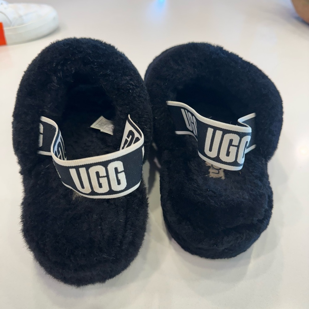 UGG Black Fluff Yeah Slippers - Picture 3 of 5
